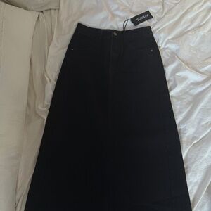 Afends long denim skirt